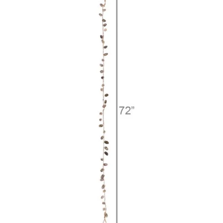 Rose Gold Open Pinecone Garland