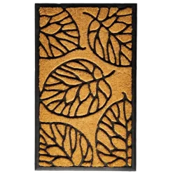 Rubber and Coir Leaf Doormat