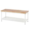 Rubberwood Entryway Bench (white)