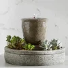 Rustic Spa Tabletop Fountain w/ Planter