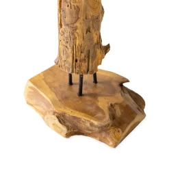 Rustic Teak Wood Coat Rack