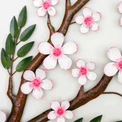 Sakura Flower Branch Metal Wall Art