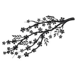 Sakura Flower Branch Metal Wall Art