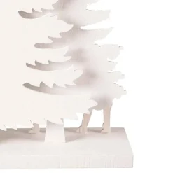 Scandinavian-Inspired Wooden LED Forest Scene