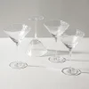 Serapha Triangle Martini Glasses, Set of 4