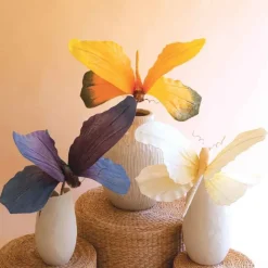 Set of 3 Botanical Butterflies