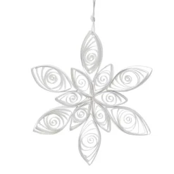 Set of 2 Paper Flower Ornaments, 4