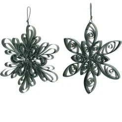 Set of 2 Paper Flower Ornaments, 4