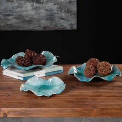 Set of Three Ceramic Blooms