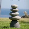 Small Giant Five Stone Cairn Outdoor Sculpture