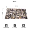 Smooth River Rock Stone Floor Mat, Indoor/ Outdoor - Multi