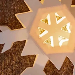 Snowflake LED Lighted Paper Garland