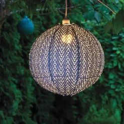 Soji Stella Nova Boho Indoor/Outdoor Tyvek Pendant Lamp, 18