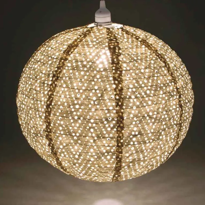 Soji Stella Nova Boho Indoor/Outdoor Tyvek Pendant Lamp, 18" (Pearl)