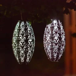 Soji Stella Wildflower Solar Lantern - Blush