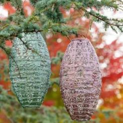 Soji Stella Wildflower Solar Lantern - Blush