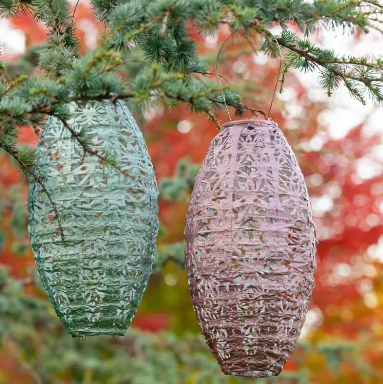 Soji Stella Wildflower Solar Lantern - Blush