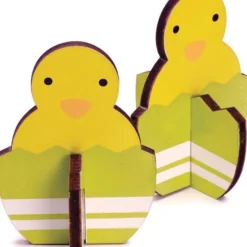 Spring Chick Decorations, Set of 8