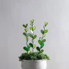 Stained Glass Leaf-Shaped Stakes - ZZ Plant, set of 3