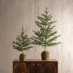 Tabletop Tree with Weighted Moss Ball Base, 39"H