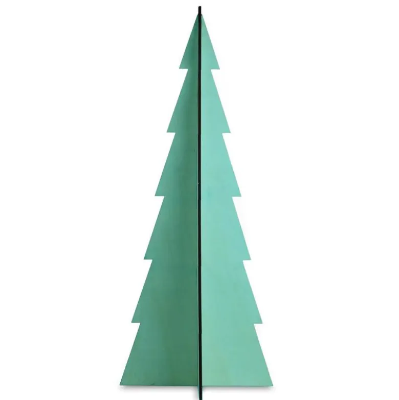 Tannenbaum Tabletop Wood Christmas Tree, Set of 3 - Mint