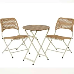 Tavernier Wicker Folding Outdoor Bistro Set
