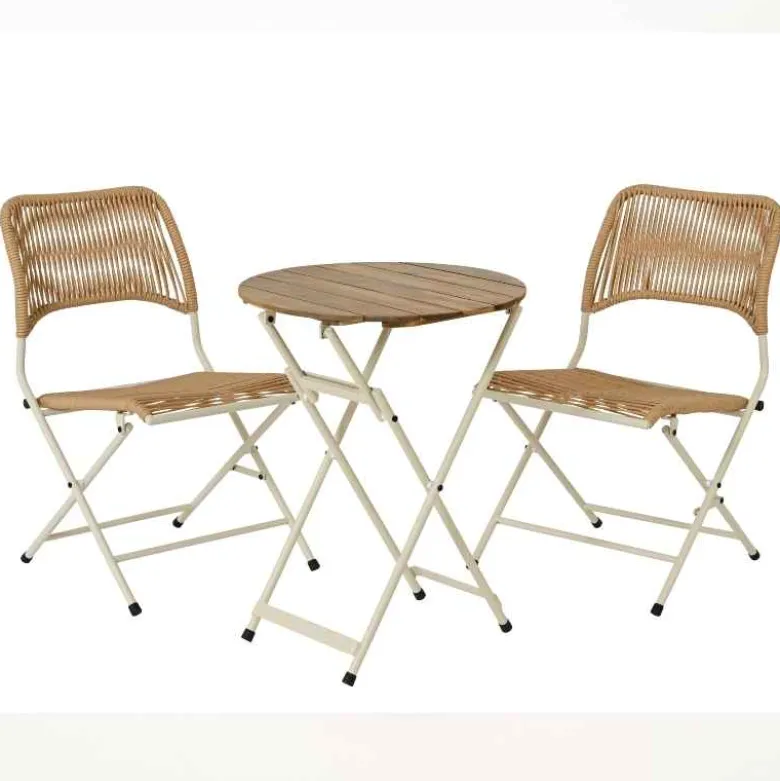 Tavernier Wicker Folding Outdoor Bistro Set