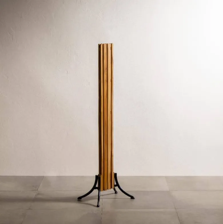 Teak Wood Garden Tower Indoor/Outdoor Plant Stand, 3 Rings