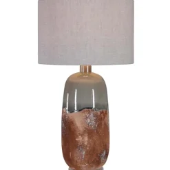 Terracotta Glazed Table Lamp