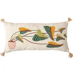 Thrive Plant Lumbar Throw Pillow