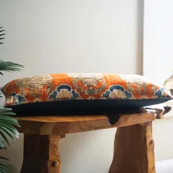 Velvet Tibetan Tiger Lumbar Pillow