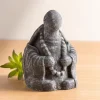 Volcanic Ash Meditating Turtle Statue