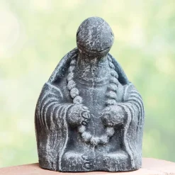 Volcanic Ash Meditating Turtle Statue