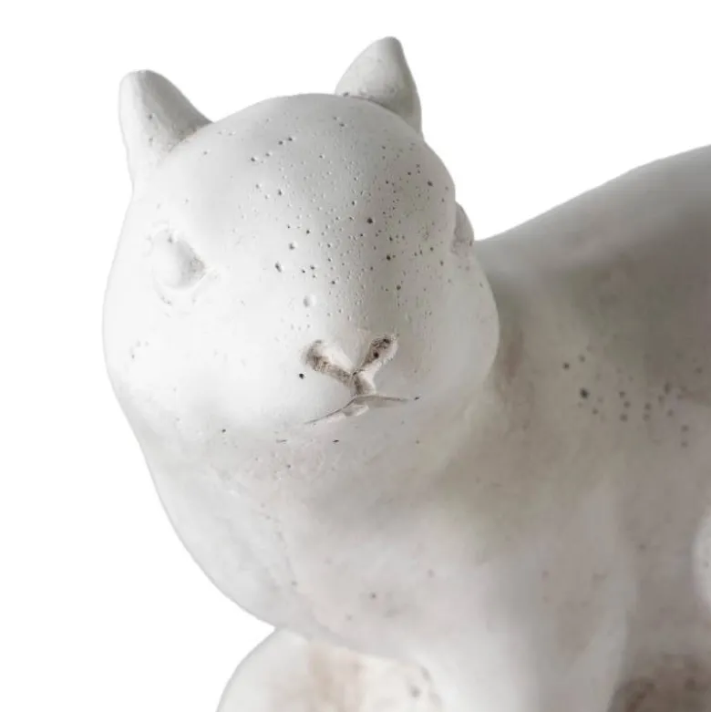 White Cement Squirrels, Set of 2