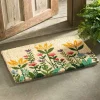 Wildflower Garden Natural Coir Doormat