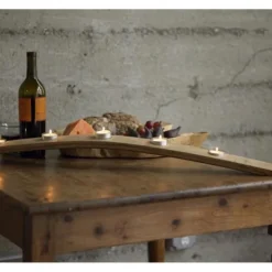 Wine Barrel Stave Candle Centerpiece