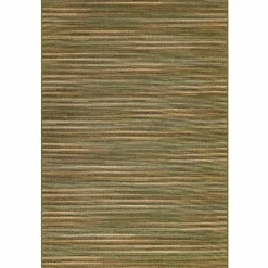 5' x 8' Indoor/Outdoor Green Stripes Rug