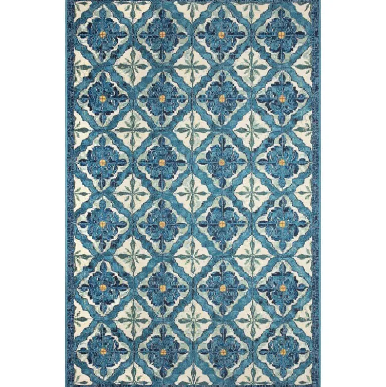 3' x 5' Madrid Indoor/Outdoor Rug (blue)