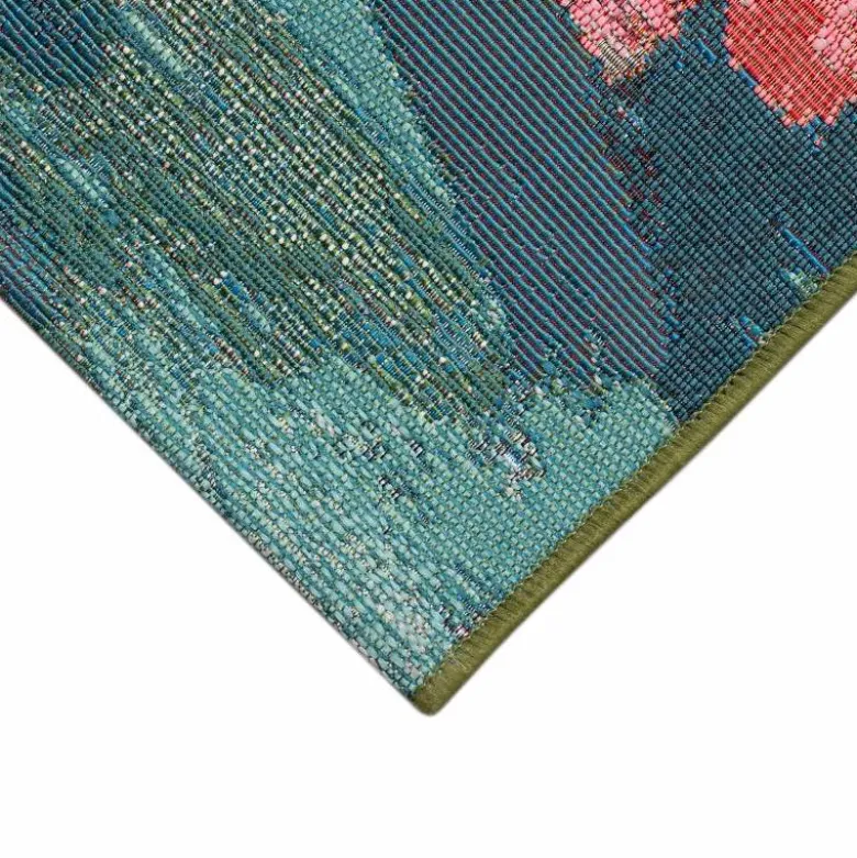 5' x 8' Watercolor Pond Indoor/Outdoor Rug (marina)