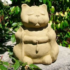 Zen Meditating Cat Sculpture - Sedona