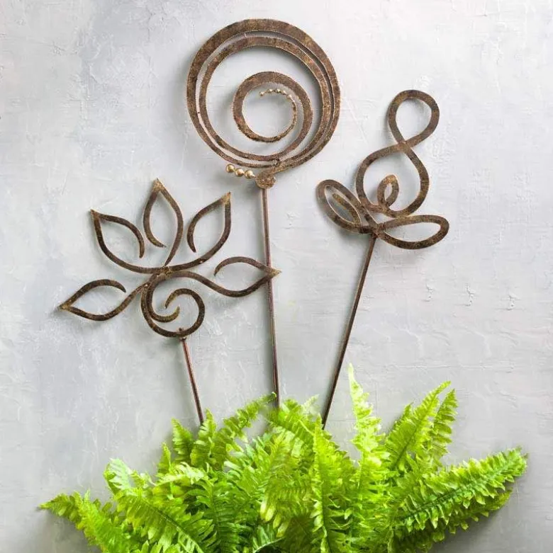 Zen Symbols Garden Stake - Meditative