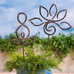 Zen Symbols Garden Stake - Meditative